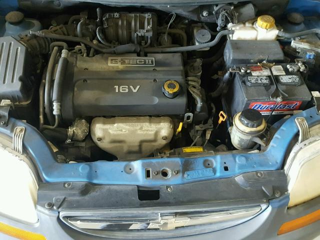 KL1TD66647B755223 - 2007 CHEVROLET AVEO BASE Көк фото 7