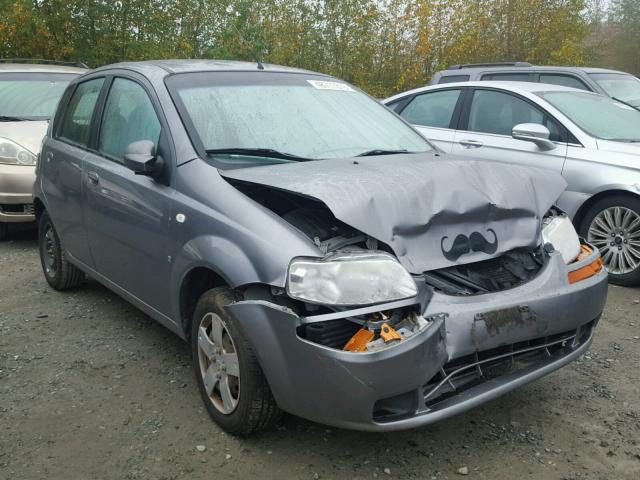 KL1TD66688B255471 - 2008 CHEVROLET AVEO BASE Сұр фото 1