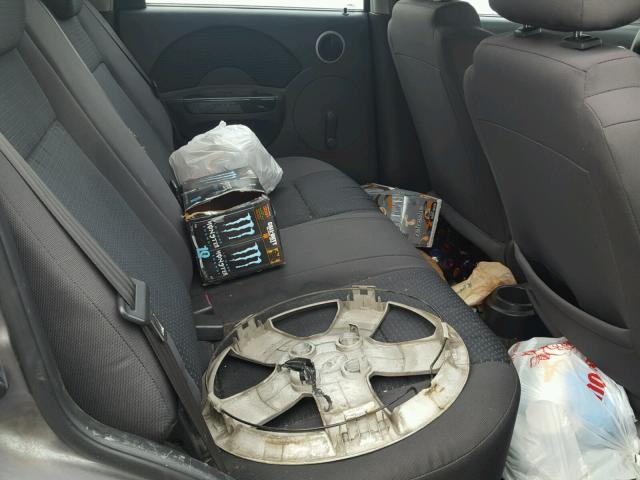 KL1TD66688B255471 - 2008 CHEVROLET AVEO BASE Сұр фото 6