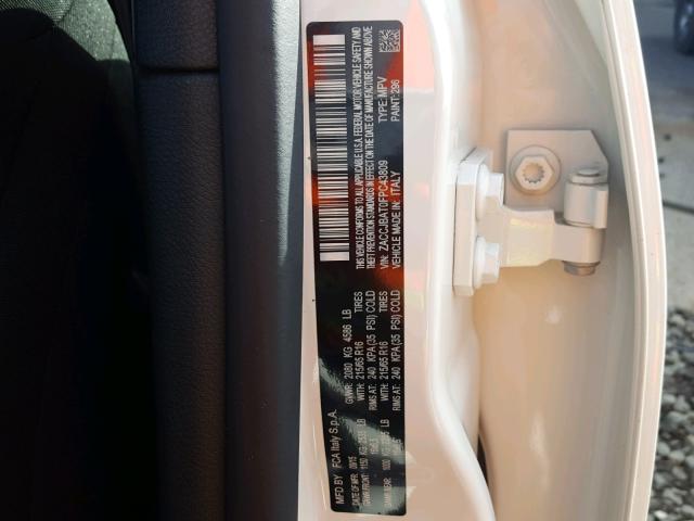 ZACCJBAT0FPC43809 - 2015 JEEP RENEGADE S 白色 照片 10