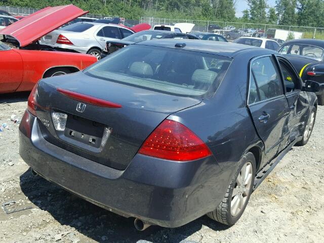 1HGCM66576A054813 - 2006 HONDA ACCORD EX GRAY photo 4