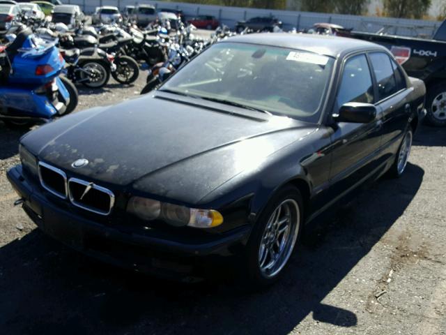 WBAGG83411DN86335 - 2001 BMW 740 I AUTO BLACK photo 2