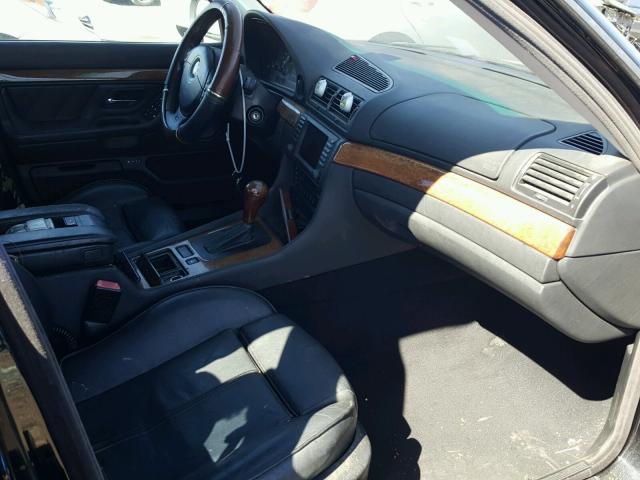 WBAGG83411DN86335 - 2001 BMW 740 I AUTO BLACK photo 5