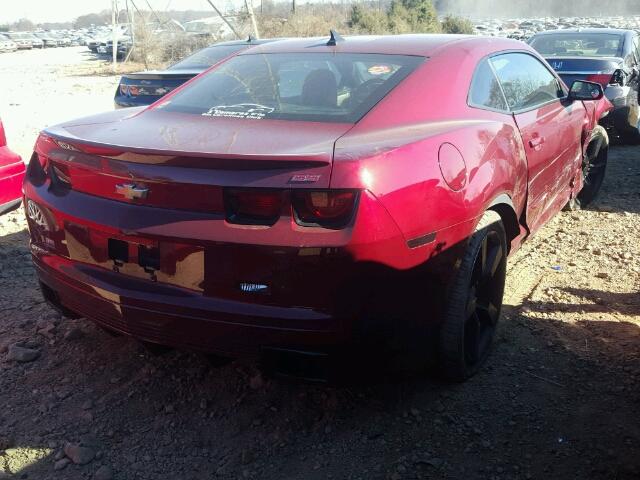 2G1FT1EW6A9134886 - 2010 CHEVROLET CAMARO SS Burdeos foto 4