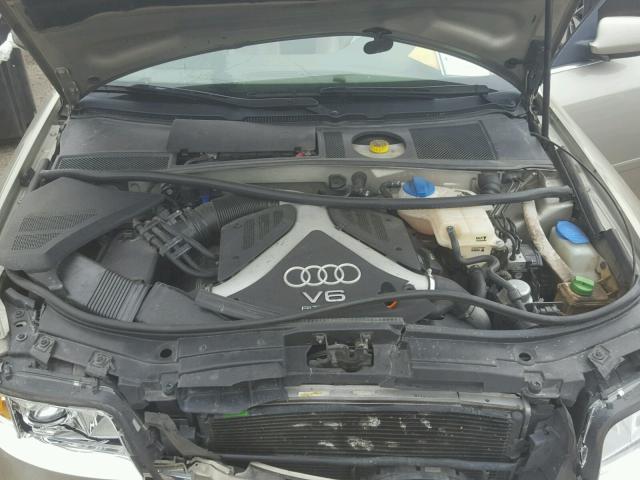 WAULD64B44N019530 - 2004 AUDI A6 2.7T QU TAN photo 7