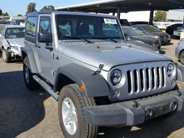 1C4AJWAG4GL131036 - 2016 JEEP WRANGLER S SILVER photo 1