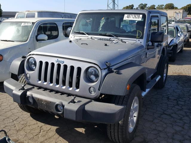1C4AJWAG4GL131036 - 2016 JEEP WRANGLER S SILVER photo 2