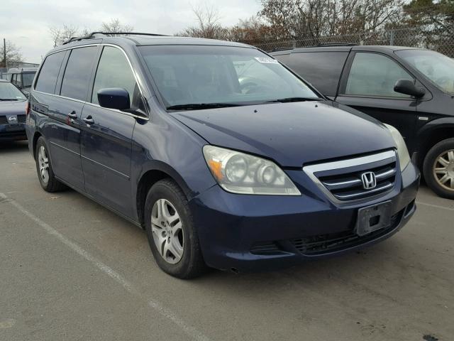 5FNRL38696B005006 - 2006 HONDA ODYSSEY EX BLUE photo 1