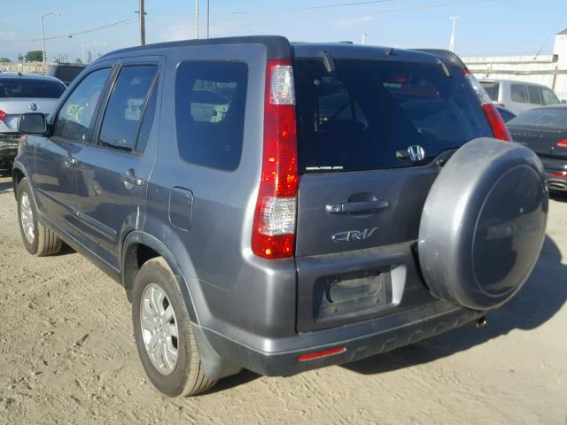 JHLRD78966C049530 - 2006 HONDA CR-V SE GRAY photo 3