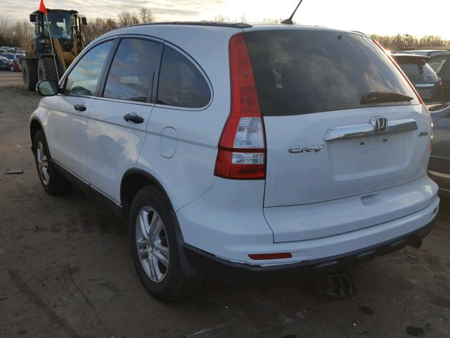5J6RE4H58AL077712 - 2010 HONDA CR-V EX თეთრი ფოტო 3