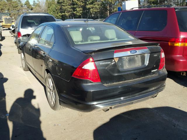 3FAHP0JG6BR211688 - 2011 FORD FUSION SEL BLACK photo 3