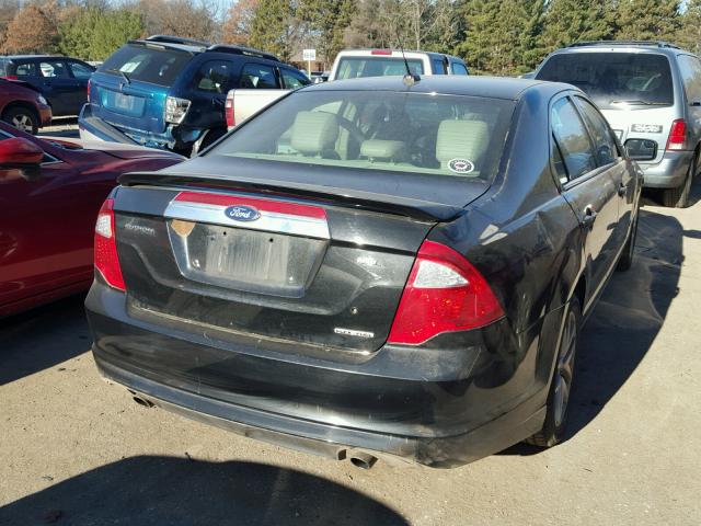 3FAHP0JG6BR211688 - 2011 FORD FUSION SEL BLACK photo 4