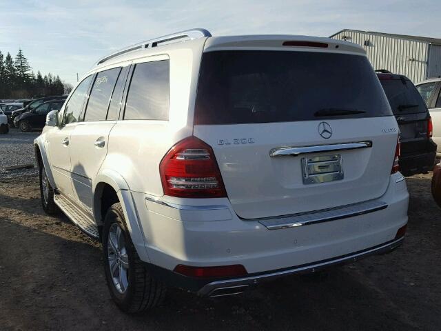 4JGBF2FEXCA766575 - 2012 MERCEDES-BENZ GL 350 BLU WHITE photo 3