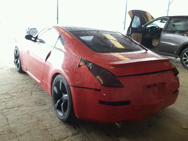 JN1AZ34E14T063181 - 2004 NISSAN 350Z COUPE RED photo 3