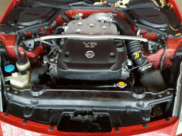 JN1AZ34E14T063181 - 2004 NISSAN 350Z COUPE RED photo 7