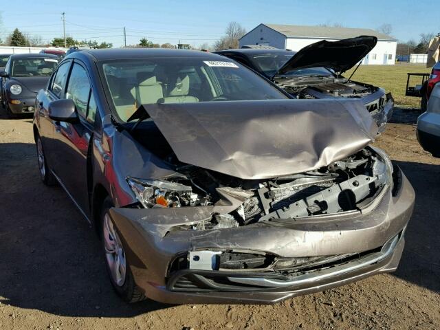 2HGFB2F55DH572218 - 2013 HONDA CIVIC LX BROWN photo 1