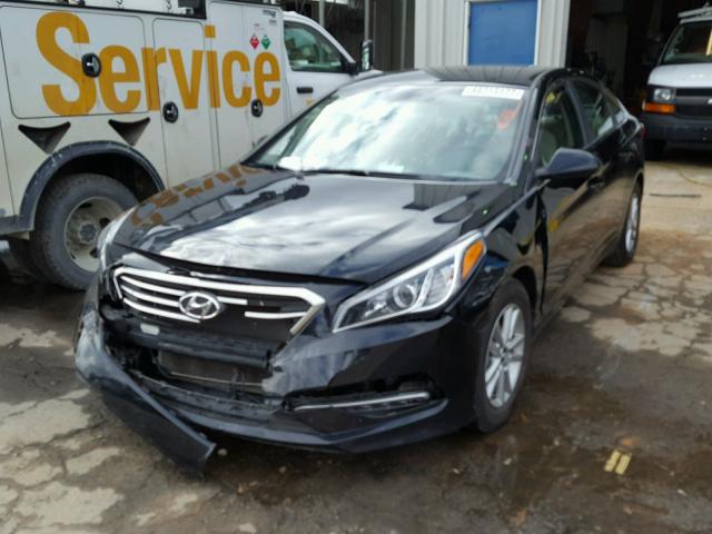 5NPE24AF3FH214146 - 2015 HYUNDAI SONATA SE BLACK photo 2