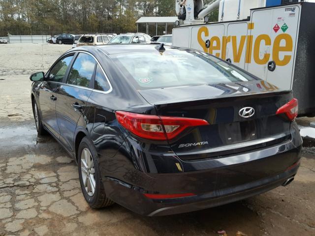 5NPE24AF3FH214146 - 2015 HYUNDAI SONATA SE BLACK photo 3