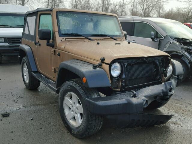 1C4AJWAGXFL714936 - 2015 JEEP WRANGLER S 棕色 照片 1