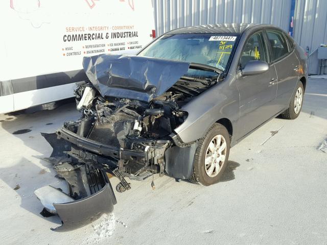 KMHDU46D67U103235 - 2007 HYUNDAI ELANTRA GL GRAY photo 2