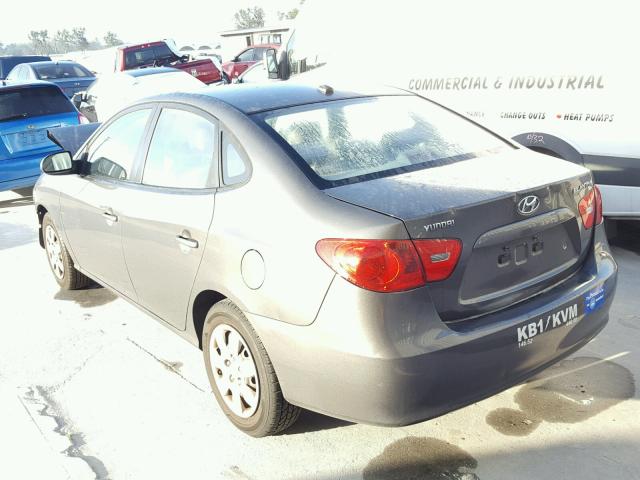 KMHDU46D67U103235 - 2007 HYUNDAI ELANTRA GL GRAY photo 3