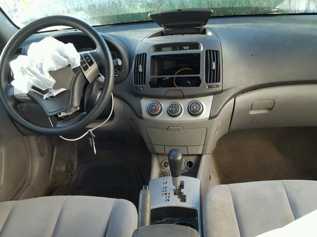 KMHDU46D67U103235 - 2007 HYUNDAI ELANTRA GL GRAY photo 9