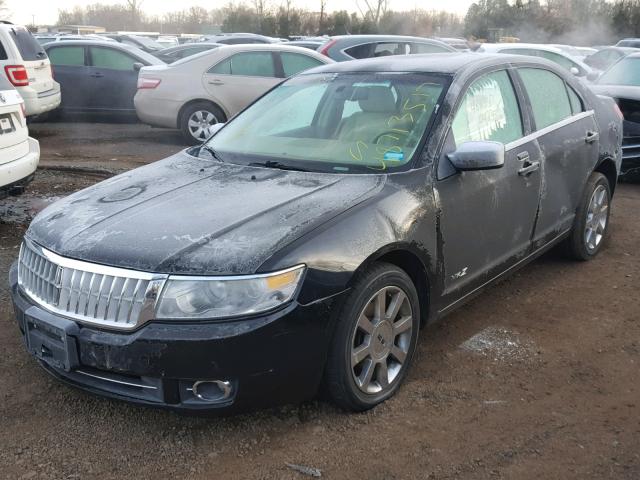 3LNHM28T27R619383 - 2007 LINCOLN MKZ BLACK photo 2