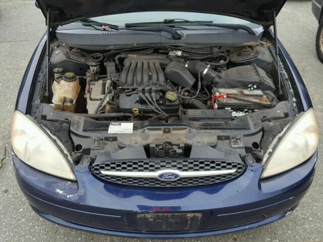 1FAFP53U71G131166 - 2001 FORD TAURUS SE BLUE photo 7