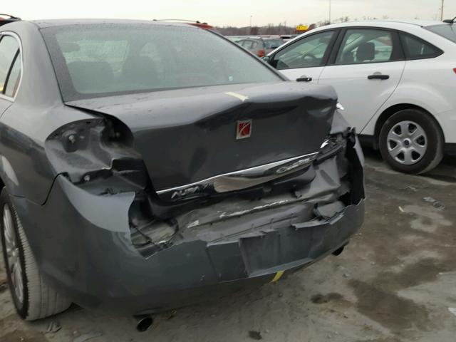 1G8ZV57797F199611 - 2007 SATURN AURA XR GRAY photo 9