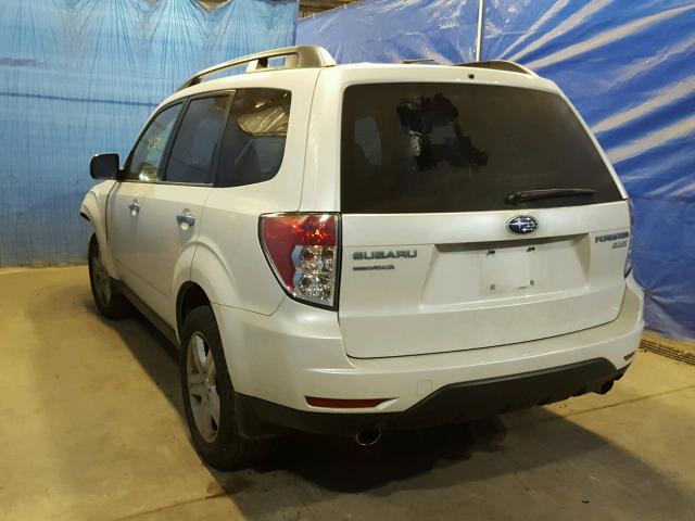 JF2SH6DC9AH909304 - 2010 SUBARU FORESTER 2 WHITE photo 3