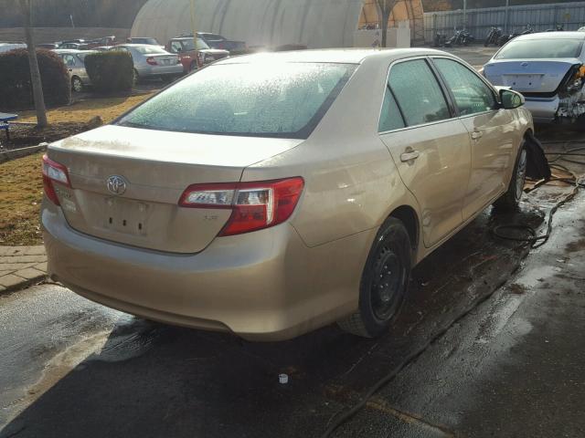 4T1BF1FK4CU035350 - 2012 TOYOTA CAMRY BASE GOLD photo 4