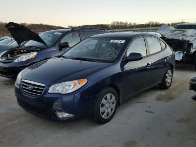 KMHDU46D88U577981 - 2008 HYUNDAI ELANTRA GL BLUE photo 2