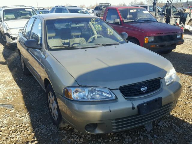 3N1CB51D72L621282 - 2002 NISSAN SENTRA XE BEIGE photo 1