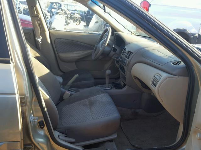 3N1CB51D72L621282 - 2002 NISSAN SENTRA XE BEIGE photo 5