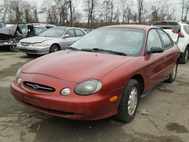 1FAFP52U7XG263631 - 1999 FORD TAURUS LX RED photo 2