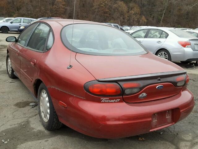 1FAFP52U7XG263631 - 1999 FORD TAURUS LX RED photo 3