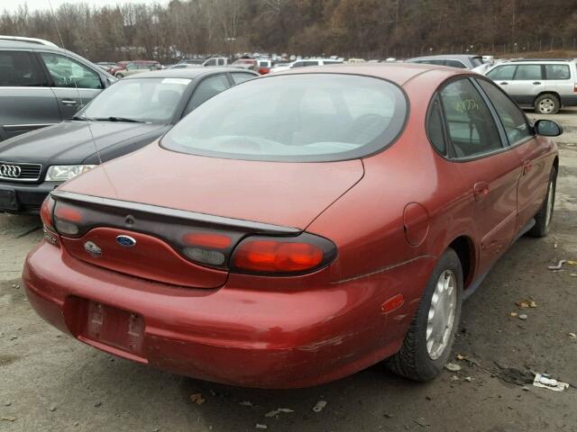 1FAFP52U7XG263631 - 1999 FORD TAURUS LX RED photo 4