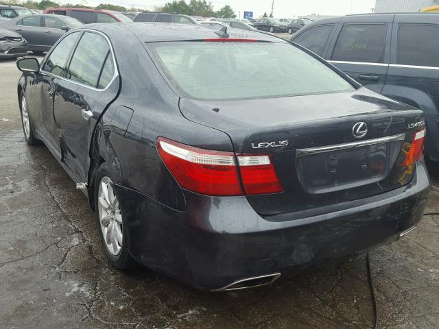 JTHGL46F675012514 - 2007 LEXUS LS 460L CHARCOAL photo 3