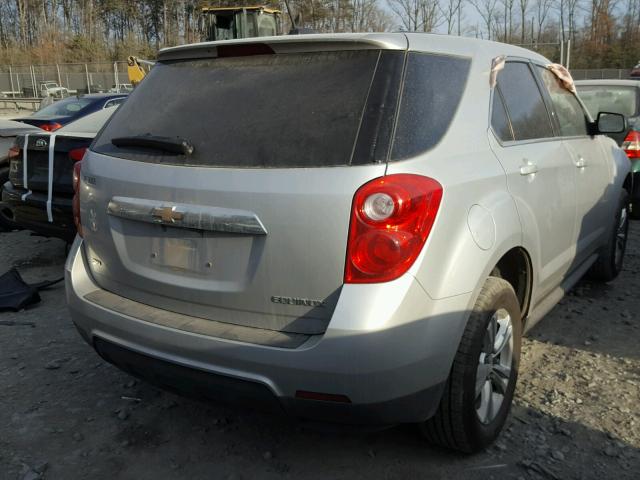 2GNFLEEK4F6405844 - 2015 CHEVROLET EQUINOX LS SILVER photo 4