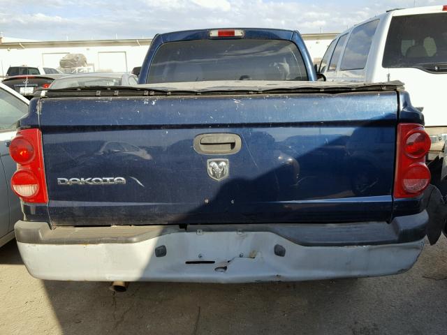 1D7HE22K16S515655 - 2006 DODGE DAKOTA ST BLUE photo 6