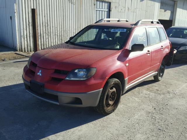 JA4LX31G73U039648 - 2003 MITSUBISHI OUTLANDER RED photo 2