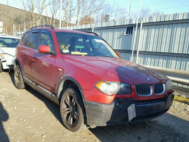 WBXPA93435WD18879 - 2005 BMW X3 3.0I RED photo 1