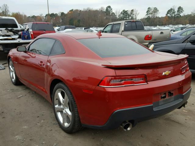 2G1FD1E3XF9281030 - 2015 CHEVROLET CAMARO LT RED photo 3