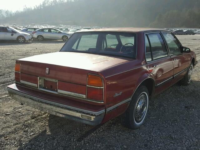 1G3HN54C6JW402237 - 1988 OLDSMOBILE DELTA 88 R RED photo 4