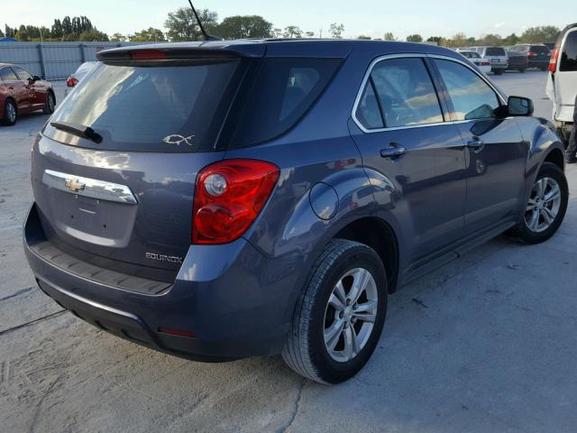 2GNALBEK5D6344641 - 2013 CHEVROLET EQUINOX LS BLUE photo 4