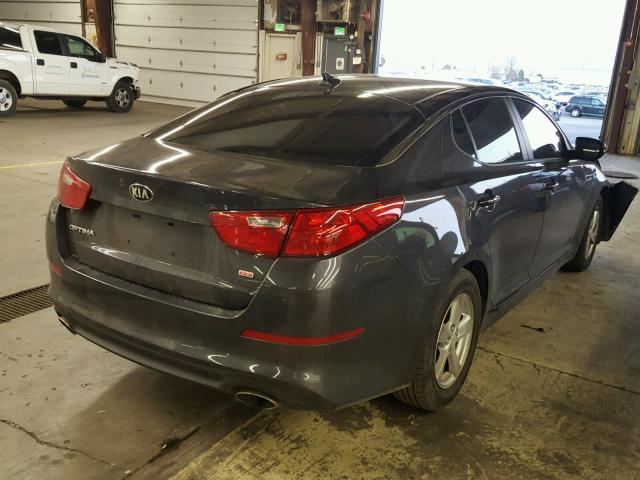 KNAGM4A77F5644299 - 2015 KIA OPTIMA LX CHARCOAL photo 4