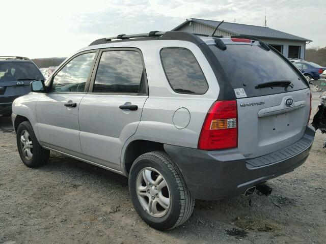 KNDJF723377397000 - 2007 KIA SPORTAGE E SILVER photo 3