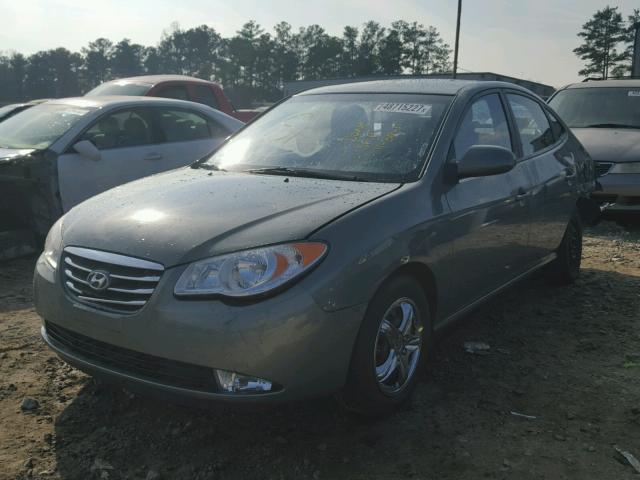 KMHDU4AD7AU133858 - 2010 HYUNDAI ELANTRA BL GREEN photo 2