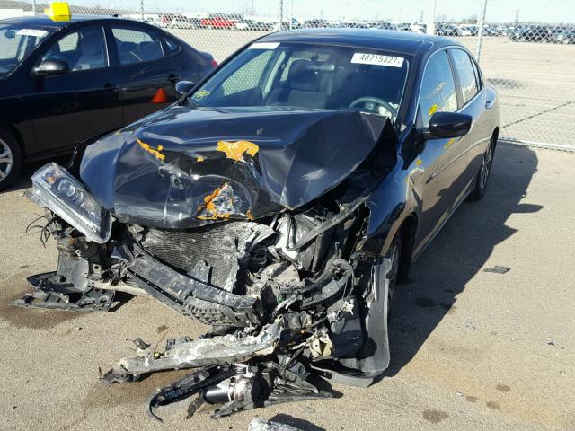 1HGCR2F30DA034828 - 2013 HONDA ACCORD LX BLACK photo 2