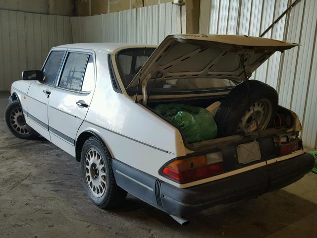 YS3AK46E9P2007030 - 1993 SAAB 900 S WHITE photo 3